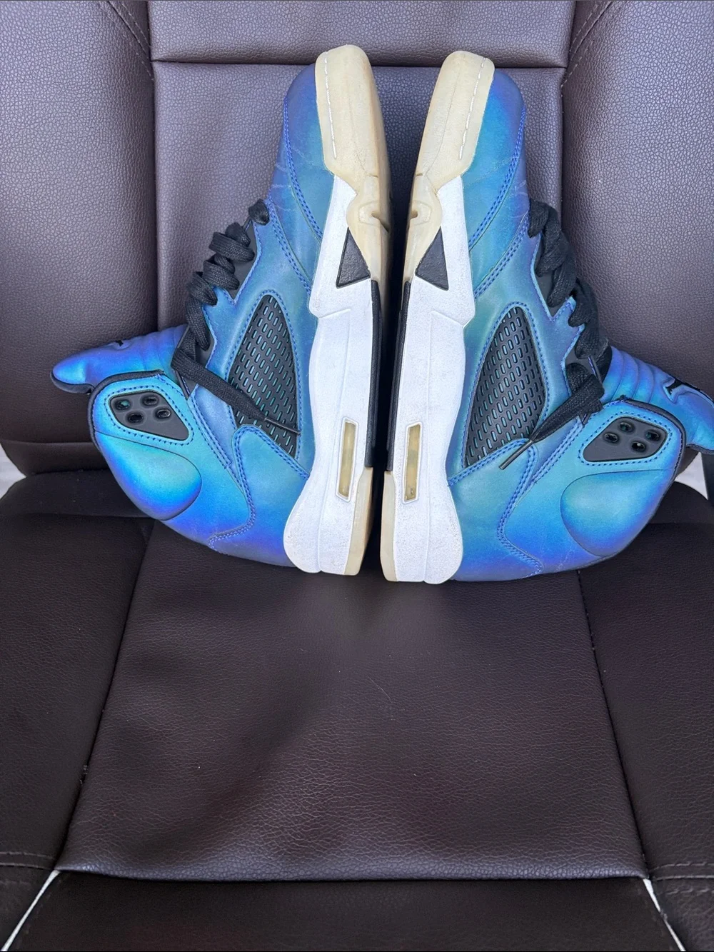 Jordan Iridescent Blue High-Top Sneakers